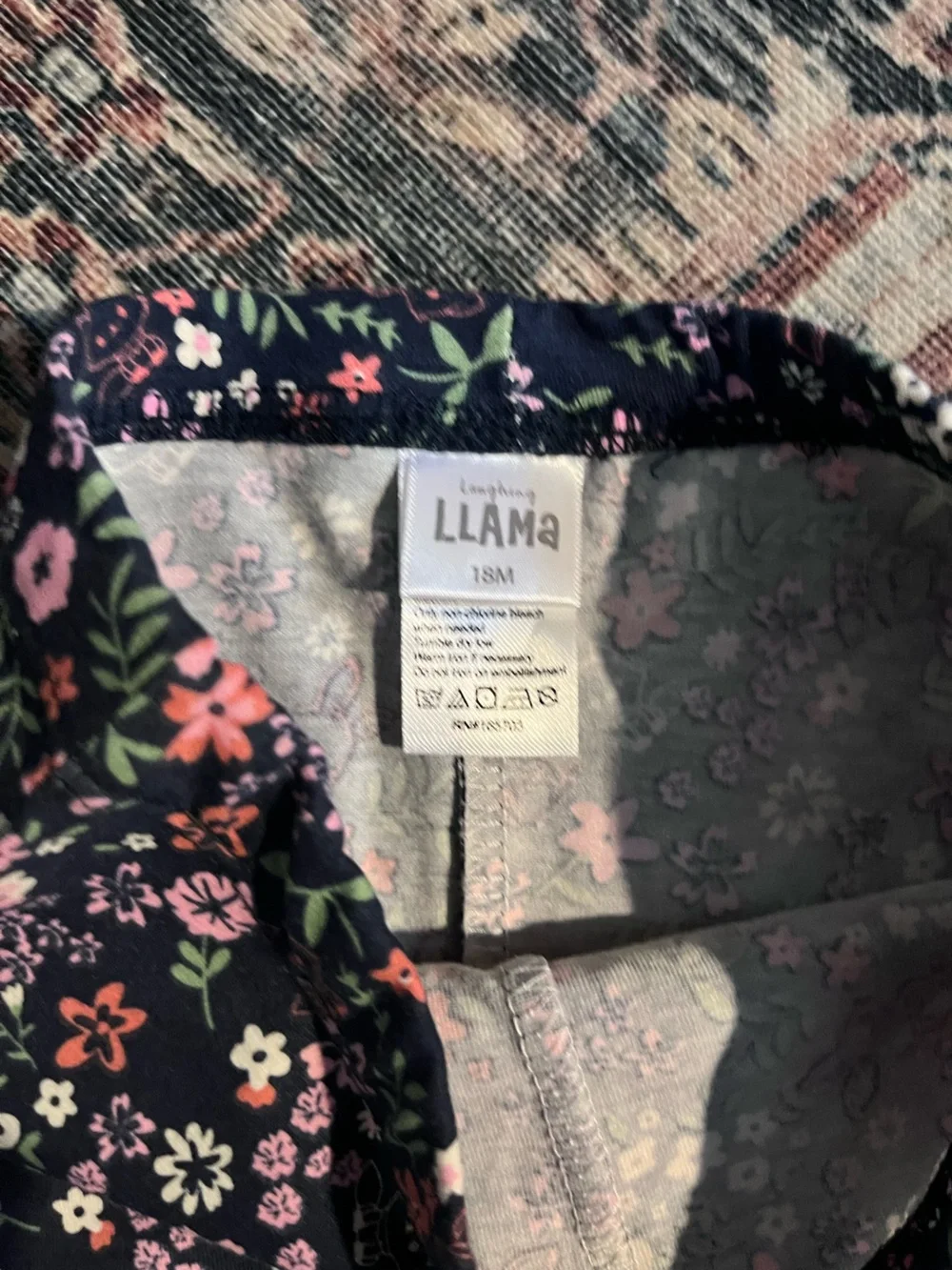 Girls' 18M Bunny Floral Leggings